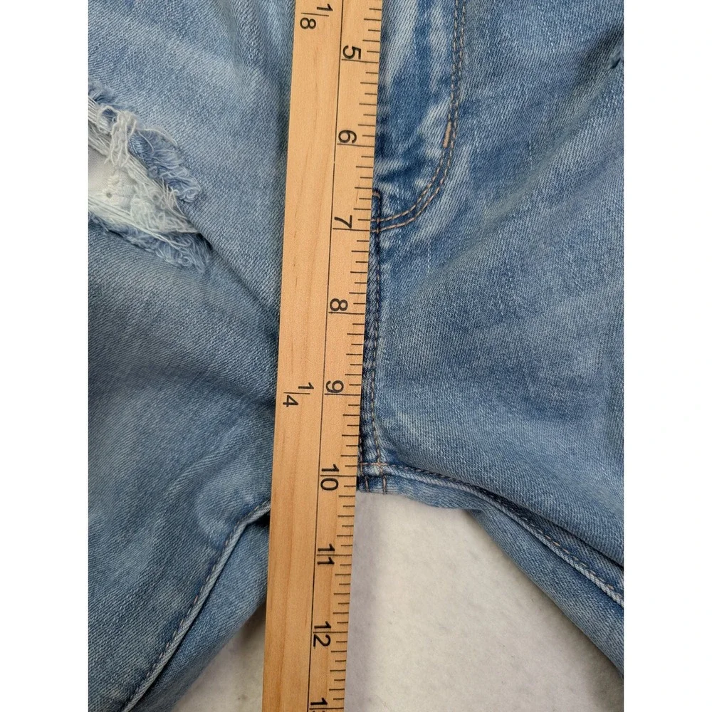 American Eagle Womens Jeans 0 Super Hi Rise Flare Distressed Blue